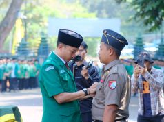 Semarak Harlah Ansor-Fatayat NU Pemalang, Pengukuhan Satkorcab Banser Dihadiri Bupati dan Ketua TP PKK Pemalang